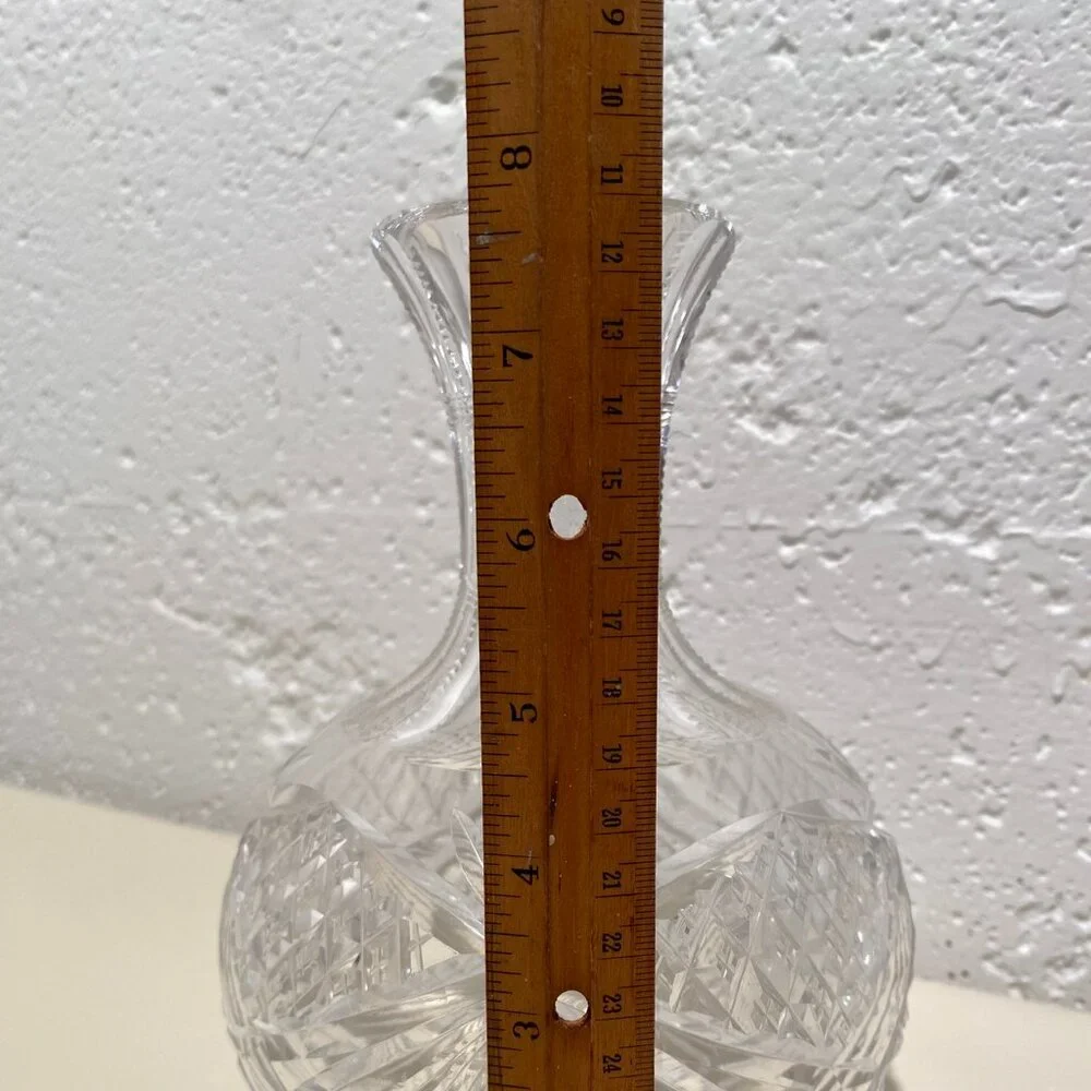 Antique American Rock Crystal Brilliant Cut Glass Vase - Picture 7 of 9